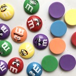 098. mチョコ 顔付きBIG   9個アソート 