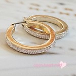 再再販✨【送無】スワロフスキー®クリスタル✩フープピアス☆シルバーorゴールド✩サージカルピアス