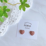 ハートキラキラ小粒ピンクピアス(イヤリング)サージカルステンレス nonoacs