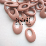 ：6pieces： import  drop charm〈くすみピンク〉