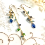 カイヤナイトのシャララン ピアス or イヤリング