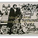 thmoment様ご依頼品　ﾒﾙﾍﾝ切り絵M95 ｳｪﾙｶﾑﾎﾞｰﾄﾞ