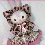 ステラ・ルー　♪ねこ耳フード付きケープとチェックのワンピセット♪