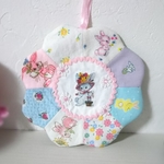 ~i様専用~バニーちゃんの花形ドールマット&タペ*ヴィンテージファブリック