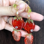 いちごいっぱいピアス[送料無料]