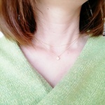 ☆二連ネックレス☆　キュービックジルコニア◇14kgf ◇