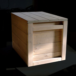 Pinebox450 ライトスモーク、スツール、椅子、ベンチ、おもちゃ箱、収納ボックス、