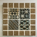 タイルの鍋敷：～モロッコ柄～