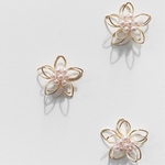 new!【4pcs】ワイヤーフラワーパーツ