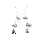 ERG-1230-R【2個入り】ワイヤーカーブペンダント,Wire Drawing Curved Petal