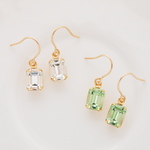 14kgf Vintage Octagon Swarovskiピアス
