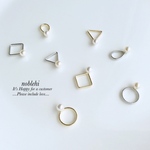 new▷katachi×pearl ピアス/ノンホールイヤリング＊受注製作＊