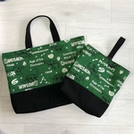 【送料無料】No 63&64ハンドメイド　レッスンバッグ&シューズケースセット【恐竜柄】入園入学進級準備