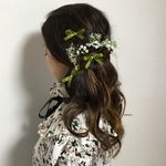 卒業式✿ 春風とアオハル【ブリザーブドフラワー×造花】