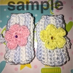 花の補聴器カバー