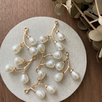 6pcs Handmade* 資材 B-599 pearl sticks
