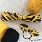 小鬼のリボンヘアバンド＆ヘアゴムセット