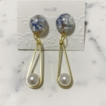 ブルーのかすみ草pierce