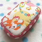 レトロ❤︎ バンビと水玉のアクセサリー収納ポーチ