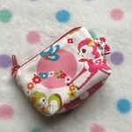 レトロ❤︎ バンビと水玉の小銭入れ/ミニポーチ