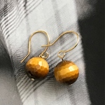 [再販] タイガーアイ(虎目石) ♚ピアスorノンホールピアス