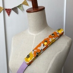 再7 水筒ショルダー肩紐カバー  北欧柄 花  黄色系