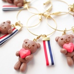 全身くまちゃんパン　キーホルダー（チョコ）