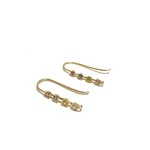 「#4284」 18k 銅メッキ カラー ストーン ピアス 金具 ✴︎ 2個セット