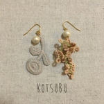 タティングのお花モチーフと、ボヌールのピアス*。ミナペルホネン