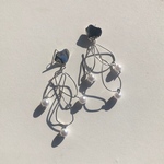 ワイヤーアクセサリー　ワイヤー　ピアス　シルバー