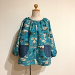 ⭐︎iさまご予約品⭐︎ スモック  ブルーダイナソー