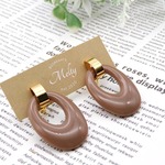 ‘‘大人のオーバルリングイヤリング...cocoa‘‘ イヤリング シンプル ウエディング 結婚式 オフィス きれいめ No.007