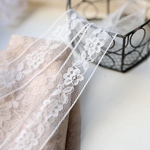 1m 繊細 花 フラワー ラッセルレース ブレード 白 BK200213 ハンドメイド 手芸 素材 材料 DIY