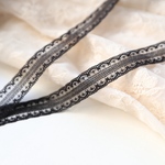 2m 繊細 ラッセルレース ブレード 黒 BK200214 ハンドメイド 手芸 素材 材料 DIY