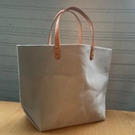 1280円  パラフィン帆布のトートバッグ8 アイボリーベージュ