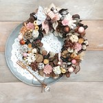 バレンタインリース(18.5cm)＊Sweetストロベリー・ショコラcake＊アンティークリース