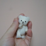5.5cm ほわほわミニクマちゃん (ホワイト)