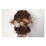 ヘアアクセサリー  髪飾り　ドライフラワー