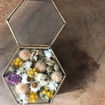 ドライフラワー リングピロー