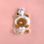 【仕上げを選べます♡】　バレリーナくまちゃん　🧸　ブローチ　ポーチ
