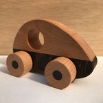 手作り木のおもちゃ　自動車C