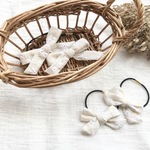 ナチュラル刺繍リボンヘアゴム＊1本