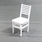 【受注生産品】白色の横柄椅子（27～29cmドールサイズ適応） 