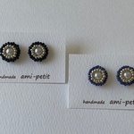 ビーズ刺繍のピアス＆イヤリング
