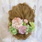 オーダー品✨ヘッドドレス★ウエディング★ナチュラル★ガーデン★結婚式★花嫁★卒業式★ヘアアクセサリー★ヘッドパーツ★マタニティフォト★成人式