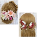 オーダー品✨ヘッドドレス★ウエディング★ナチュラル★ガーデン★結婚式★花嫁★卒業式★ヘアアクセサリー★ヘッドパーツ★マタニティフォト★成人式