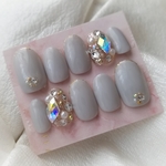 高級スワロ♡ランバスの埋めつくしネイル♡