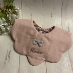 名前刺繍入り*リボン付きもくもくスタイ