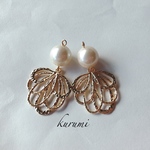 パール フラワー❊ピアス＆イヤリング