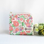 ラミネート☆L字ファスナーミニ財布 　リバティ Betsy・コンパクト